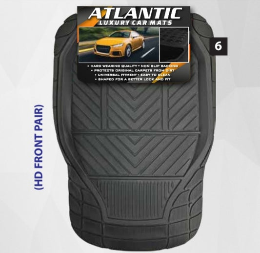 HD Rubber mats (FRONT PAIR) black CMGM008