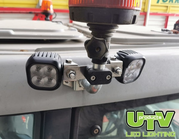 80W Twin Work Light Bracket Mounted Hedgecutting