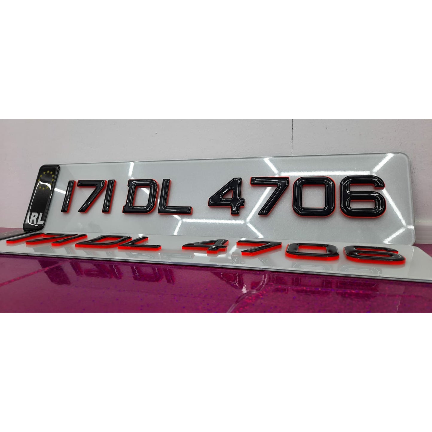 4D Red with Gel Top Plates Pair