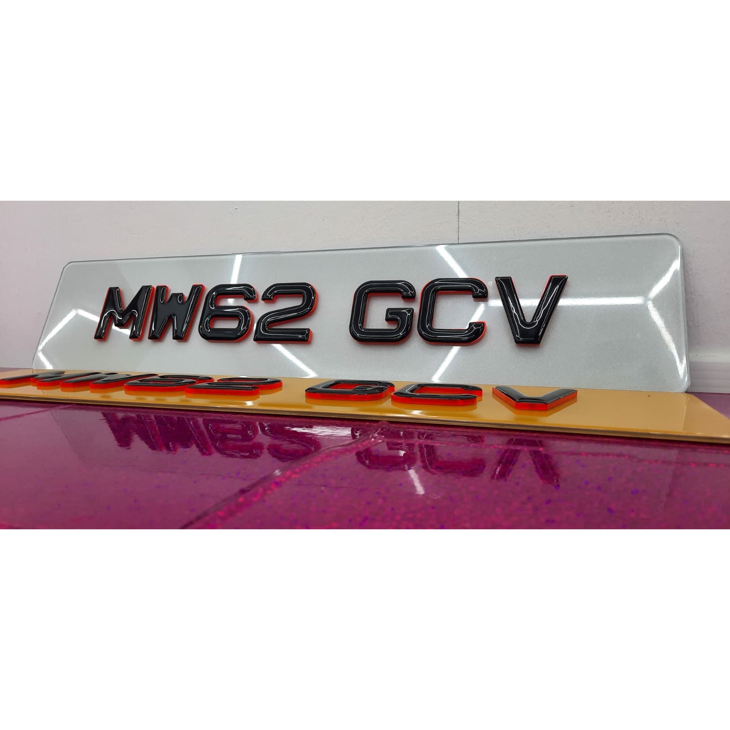 4D Red with Gel Top Plates Pair
