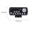 VR 90cm Recovery LED Light Bar Clear Lens/Amber LED 12/24V Includes Controller