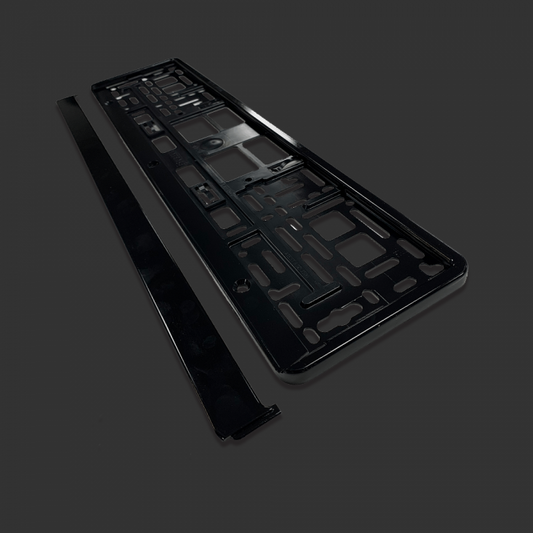 Plate Holders Plain Black 2 piece pair