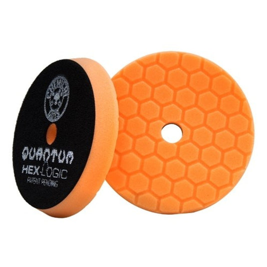 CHEMICAL GUYS ORANGE HEX-LOGIC QUANTUM MEDIUM CUTTING PAD - 6.5"