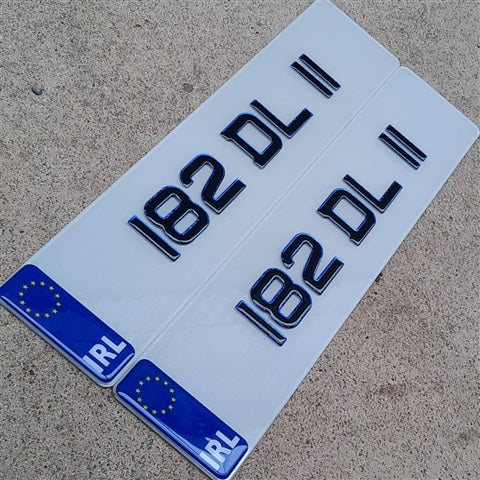 3D Blue Gel Plates Pair