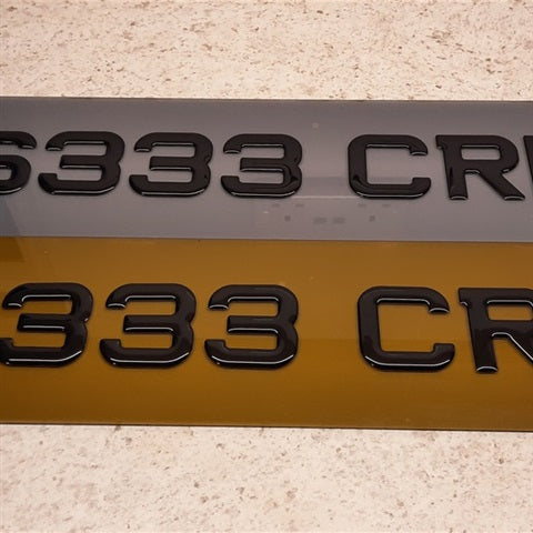 3D Black Tinted Gel Plates Pair