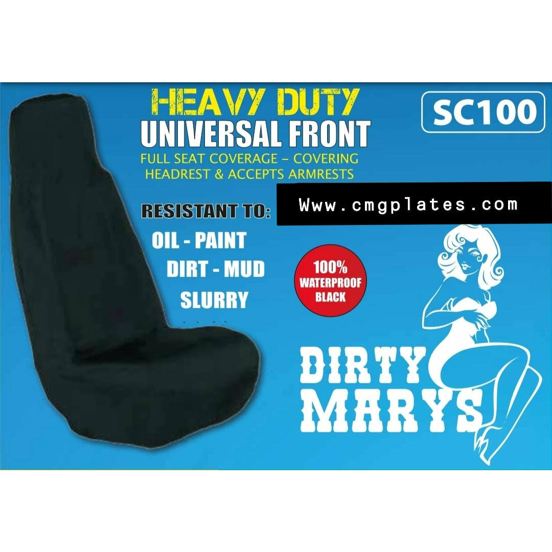 Heavy duty Jeep & Van - black single seat cover