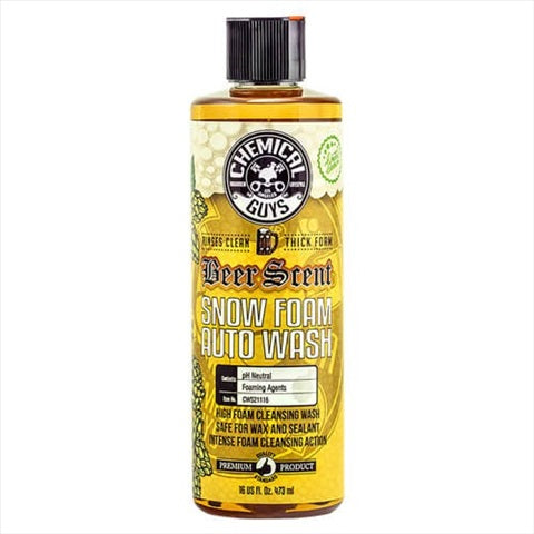 CHEMICAL GUYS BEER SCENT SNOW FOAM AUTO WASH FOAM LANCE SHAMPOO 473ML