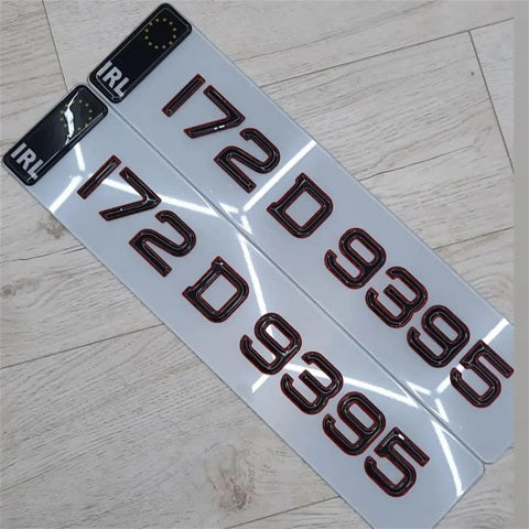 3D Red Gel Plates Pair