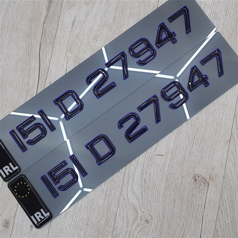 3D Purple Tinted Gel Plates Pair
