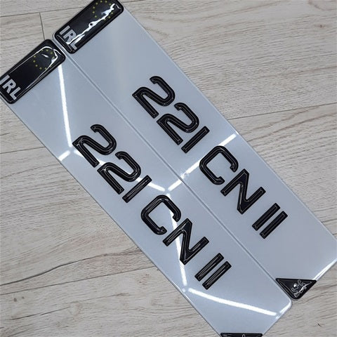 3D Black Gel Plates Pair