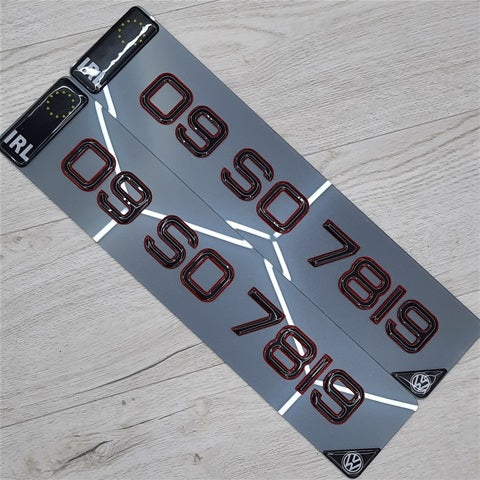3D Red Tinted Gel Plates Pair