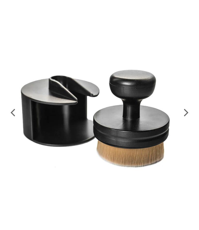 Tyre shine applicator brush & holder