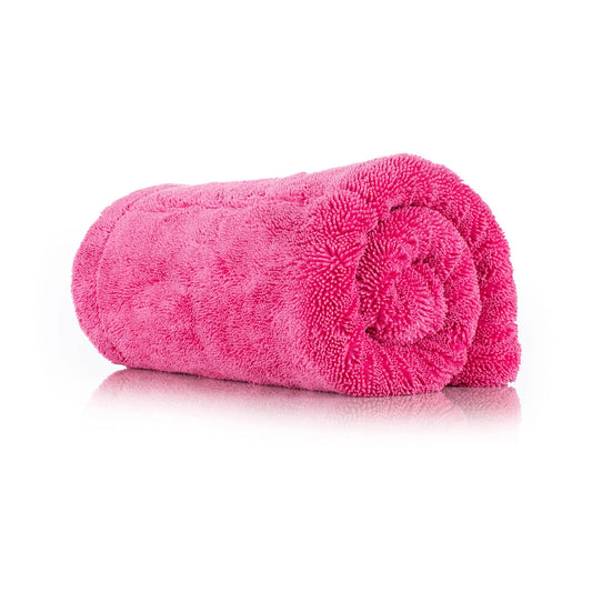 The Rag Company Liquid8r M22 Pink Drying Towel – Ultra-Absorbent, Compact, and Built to Perform