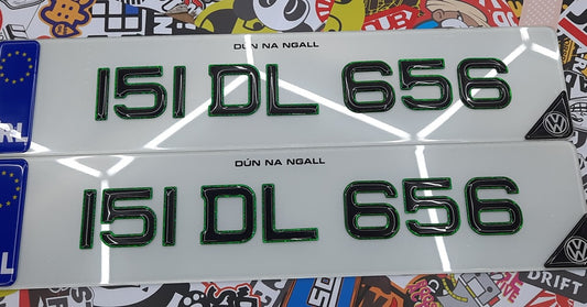 3D Green Gel Plates Pair