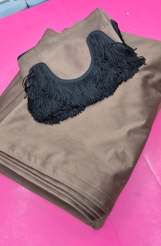 CMG TAN TRUCK CURTAINS WITH PELMET