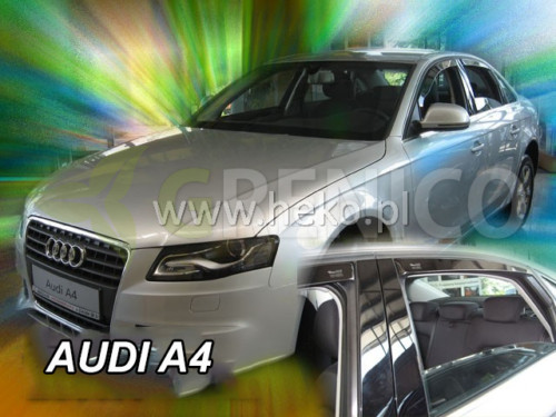 Audi A4 B8 4 doors saloon 2009-2015 Heko wind deflectors 4 pieces TINTED