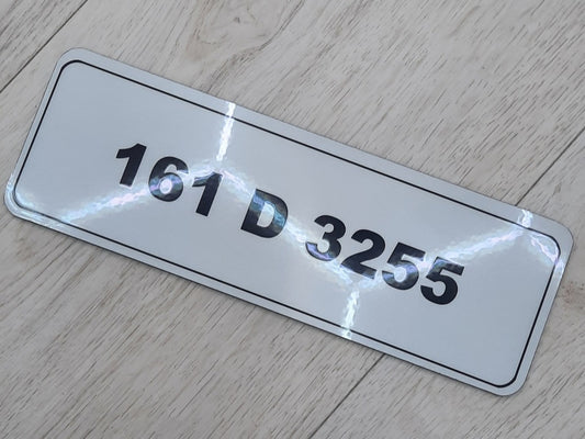 CMG Motorbike Plate with border*9 x 3