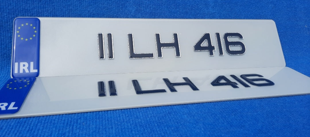 3D Silver Gel Plates Pair