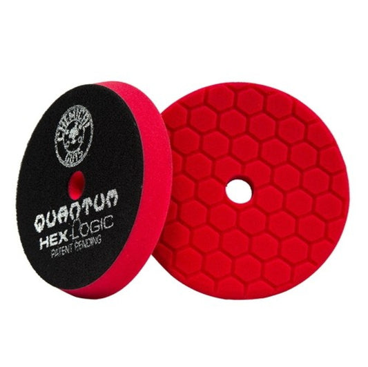 CHEMICAL GUYS RED HEX-LOGIC QUANTUM FINESSE FINISHING PAD - 5.5"