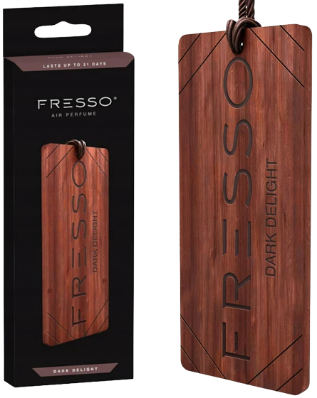 Fresso Wooden Hanging Air Freshener - Dark Delight